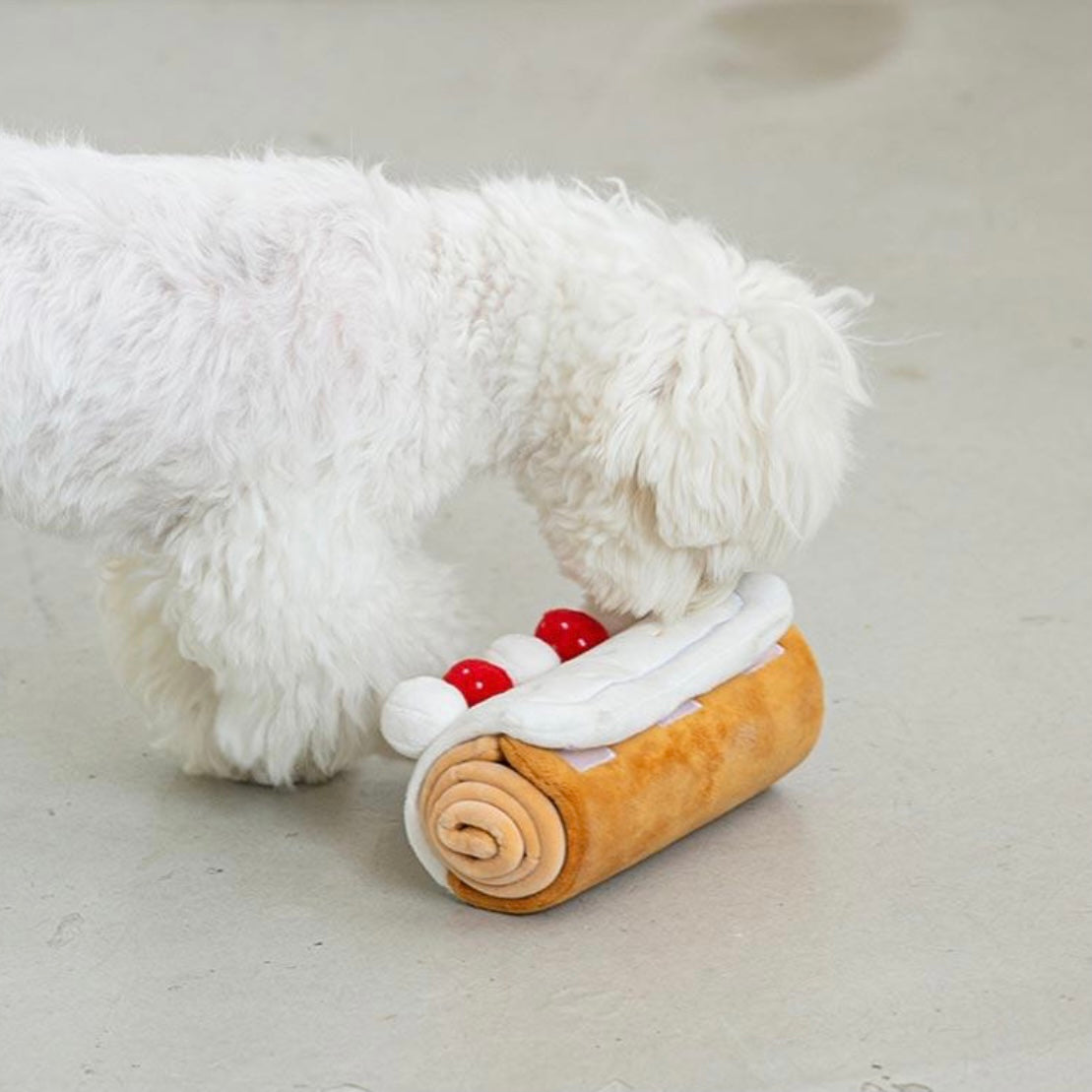 Bite Me Croissant Nosework Dog Toy