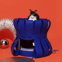 Fortress Traveller Cat House with Scratcher (2 Colours)