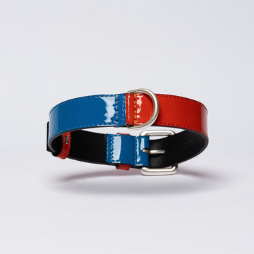 PATENT LEATHER RUGBY-COLLAR