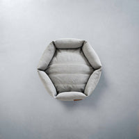 Canvas Hex Cushion - Stone